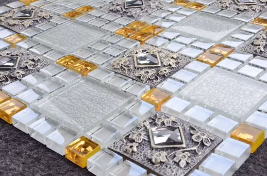 Мозаика из золотой фольги премиум-класса, мозаика из цветного хрусталя