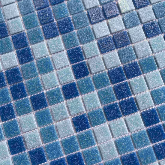300x300 мм 12 дюймов 3,5 мм 4 мм 6 мм блестящая голубая мозаика из хрустального стекла для бассейнов